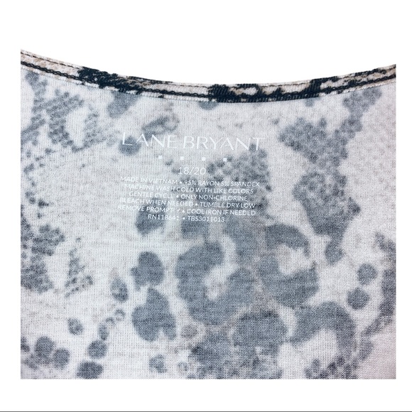 Lane Bryant Plus Size Snakeskin Cowl Neck Top - Picture 5 of 5